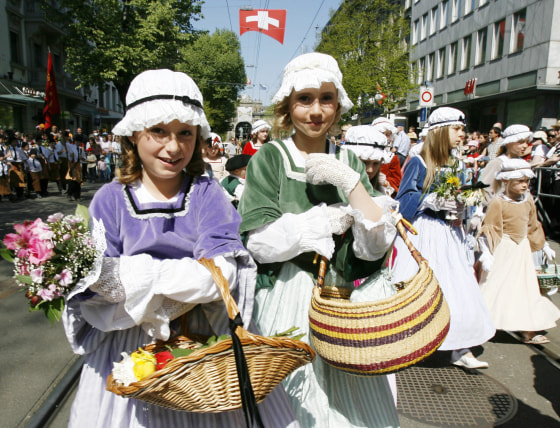 Why are the Swiss so happy? Could be all that delicious chocolate. The Swiss are also efficient and punctual, comparatively wealthy and face hardly any unemployment.
